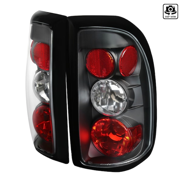 Spec-D Tuning 97-04 Dodge Dakota Altezza Tail Light Black LT-DAK97JM-TM - main